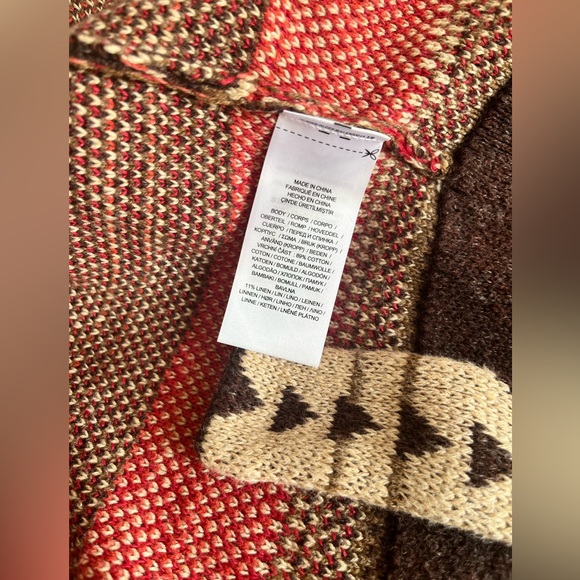 Lauren Ralph Lauren Red and Brown Patterned Cardigan - Picture 15 of 16